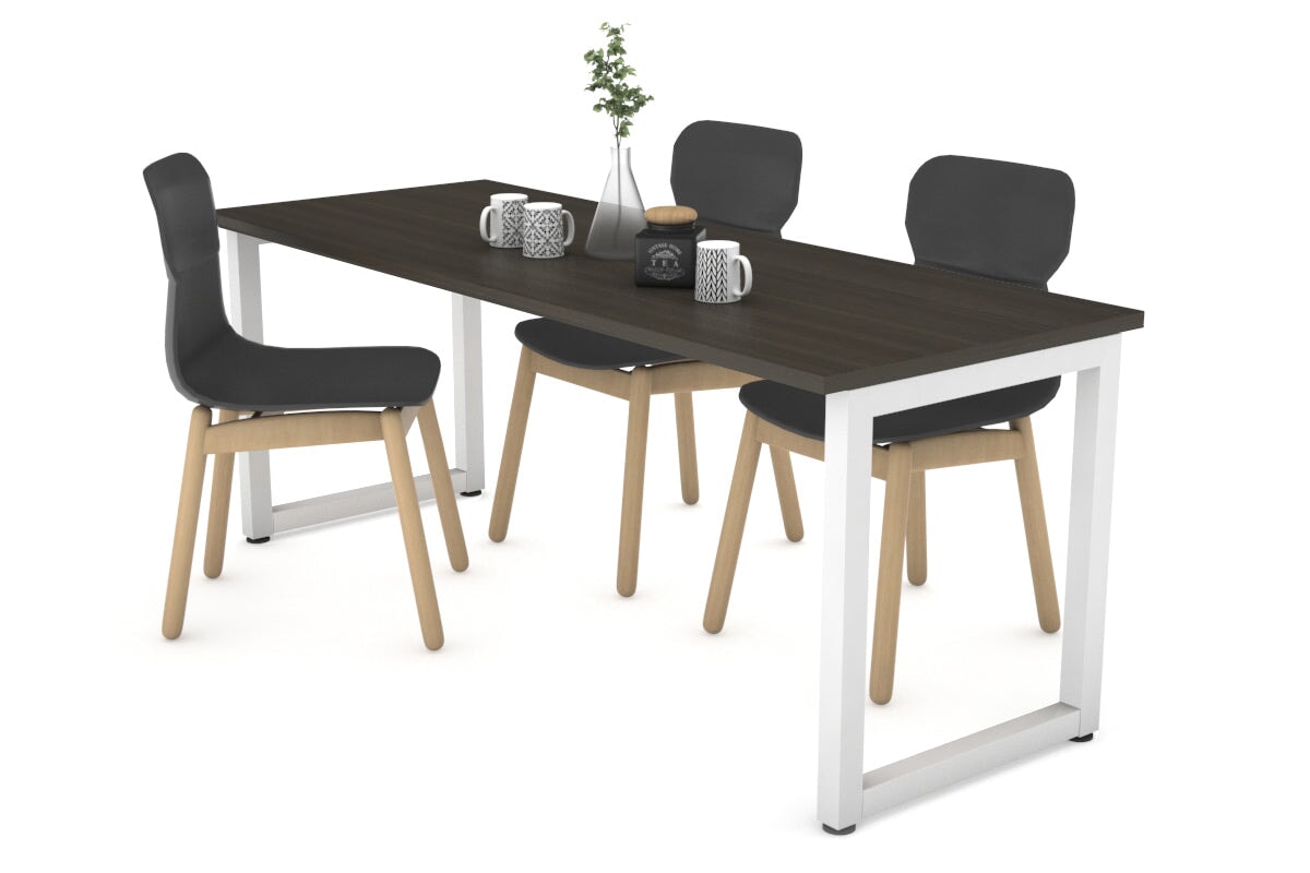 Quadro Loop Legs Table - 1600L x 800W Modern Dining Table for Home & Office - Perfect for Dining Rooms, Kitchens, and Workspaces
