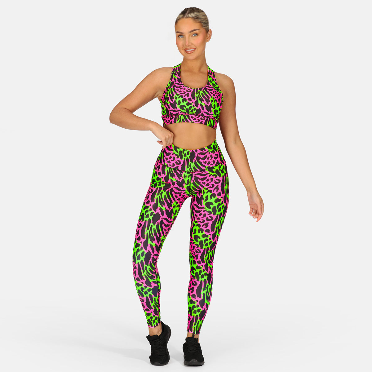 Feline Fusion Leggings - Women's Printed Yoga Pants with Cat Design | Comfortable & Stretchy Workout Leggings for Yoga, Gym, Running & Casual Wear