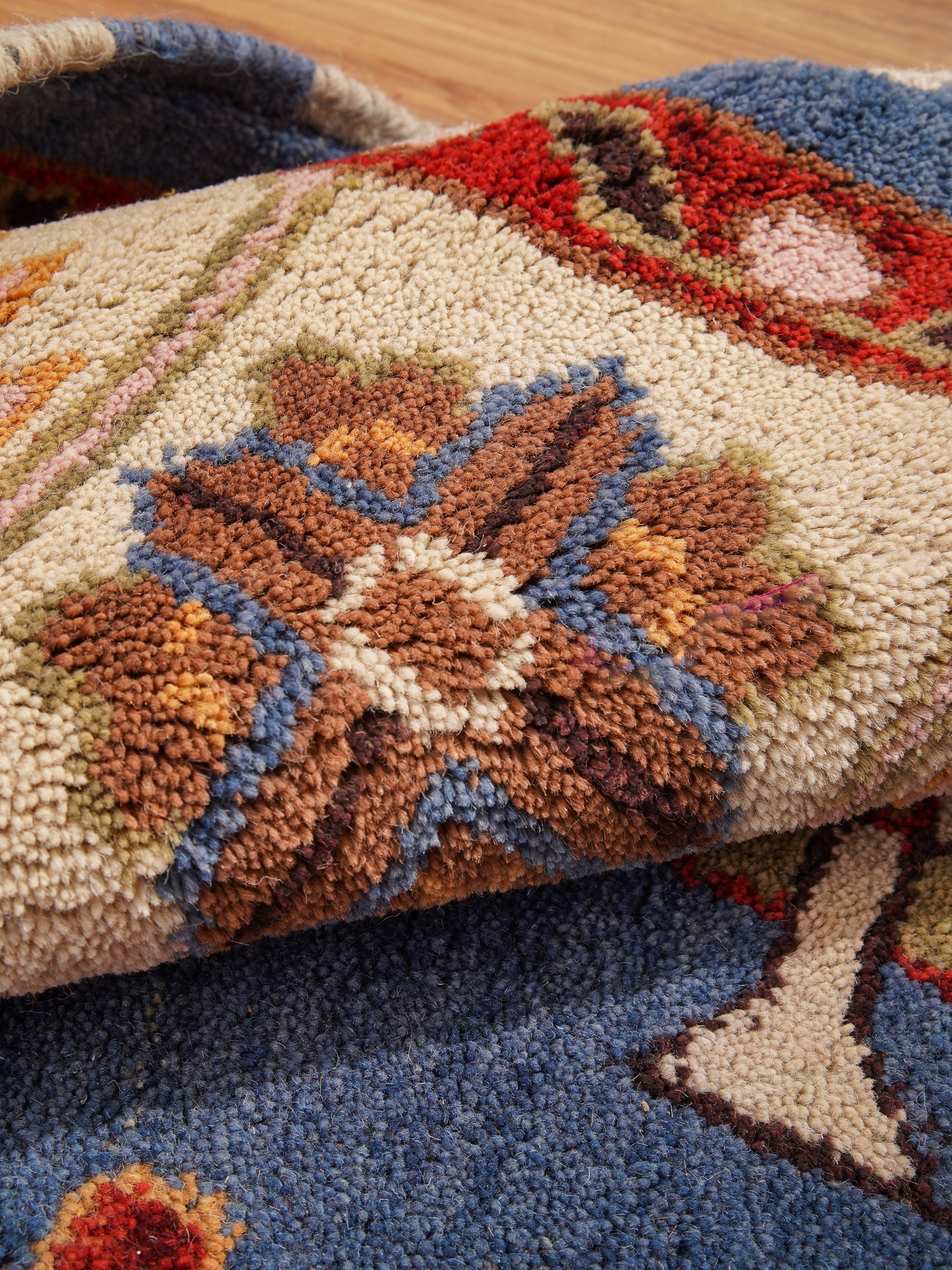 Handmade Afghan Rug - Premium Hand Knotted Wool Carpet for Living Room, Bedroom & Home Decor | Traditional Oriental Design | Durable & Soft Floor Covering