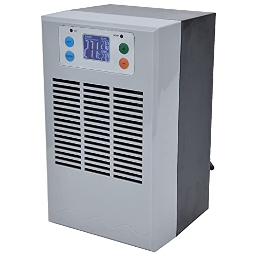 10 Gallon Fish Tank with Durable Water Chiller - Professional Aquarium Cooling System for Outdoor Workers | Perfect for Backyard Ponds, Hydroponics & Aquaculture