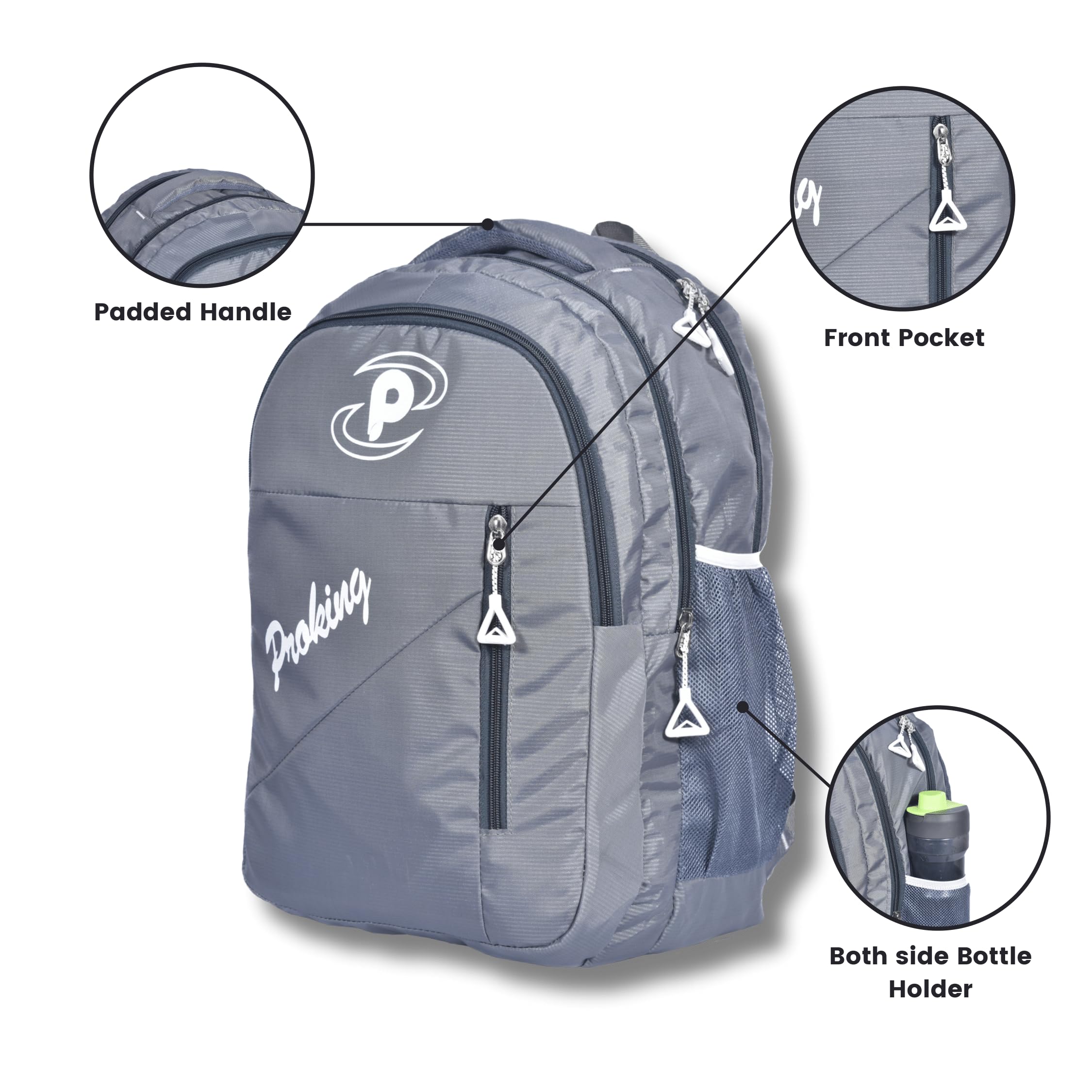 Proking Minimalist Waterproof Backpack - Lightweight & Durable for School, College, Travel & Outdoor Adventures | Perfect for Daily Commute, Hiking & Weekend Getaways