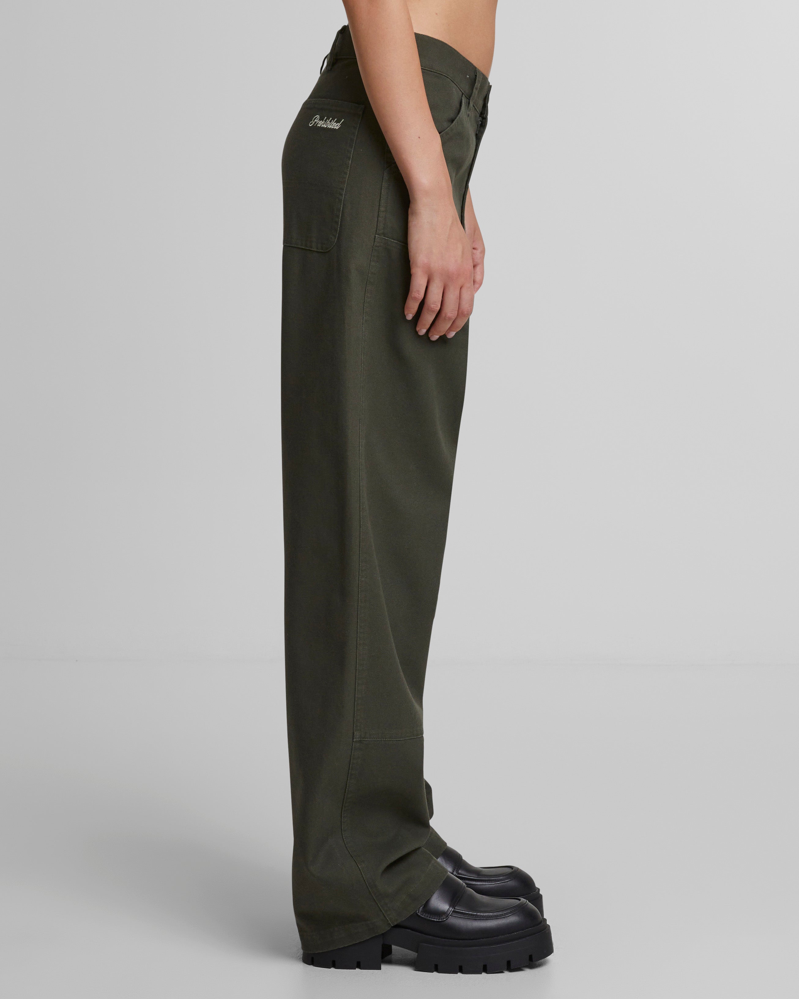 East Ham Carpenter Pants for Men - Durable Work Pants in Green | Comfortable & Functional Workwear for Construction, Carpentry & Outdoor Activities