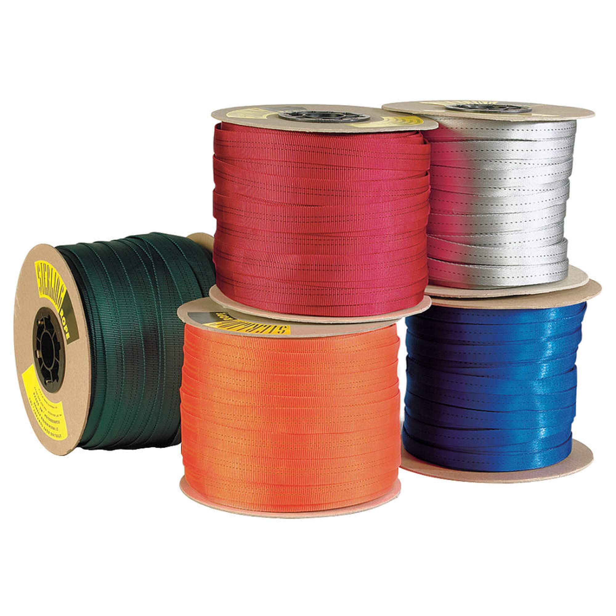 1 Inch Nylon Webbing Spools - Heavy Duty Green Straps for Outdoor Gear, DIY Projects & Camping Equipment