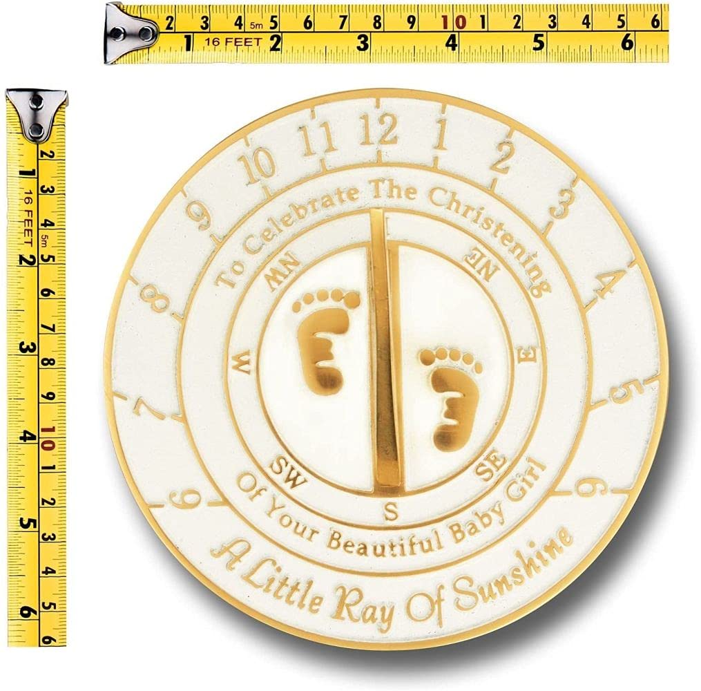 NauticalMart Creative Sundial - Unique Baby Gift for Newborns, Christening, or 1st Birthday | Outdoor Garden Decor & Educational Toy for Kids