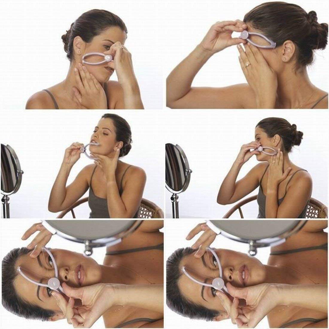 Bella Faccia Eyebrow Threading Machine for Women - Non-Electric Eyebrow Trimmer with Thread Roll | Perfect for Salon, Home Use & Travel | Painless Hair Removal for Shaping & Grooming Brows