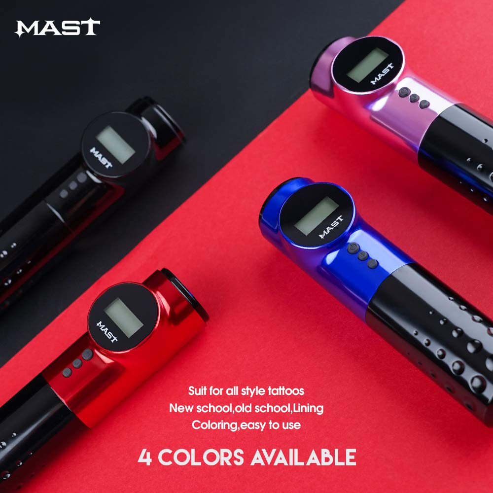 MAST Archer Wireless Tattoo Machine - Rotary Pen Style with Coreless Motor & 2000mAh Battery - Professional Tattoo Supply for Artists - Perfect for Studio & Home Tattooing