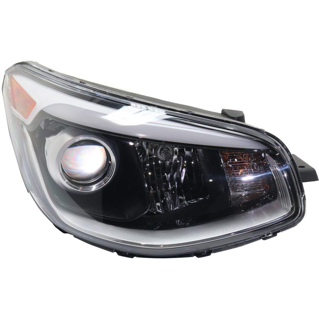Kia Soul Headlight Assembly 2017 2018 2019 - Projector Type Passenger Side Replacement (Part # KI2503223 | 92102 B2750) - Perfect for Night Driving & Enhanced Visibility
