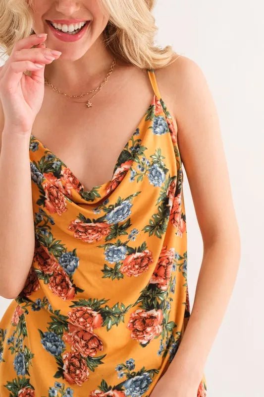 Floral Printed Casual Tank Top for Women - Breathable Summer Sleeveless Blouse - Perfect for Beach, Vacation & Outdoor Activities