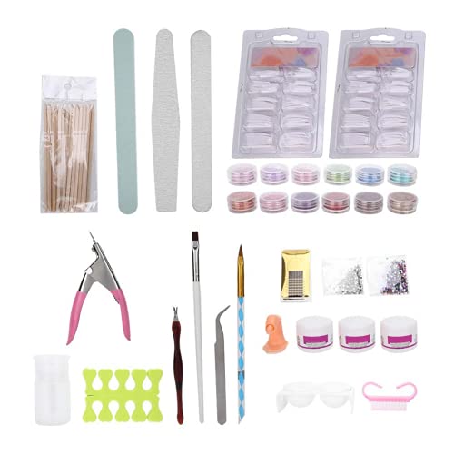 SALUTUY Professional Acrylic Nail Art Kit - Complete Nail Practice Set for Beginners & Salons, Non-Toxic & Damage-Free Nail Design Tools for Home & Professional Use | Perfect for DIY Manicures, Nail Art Training & Salon Services