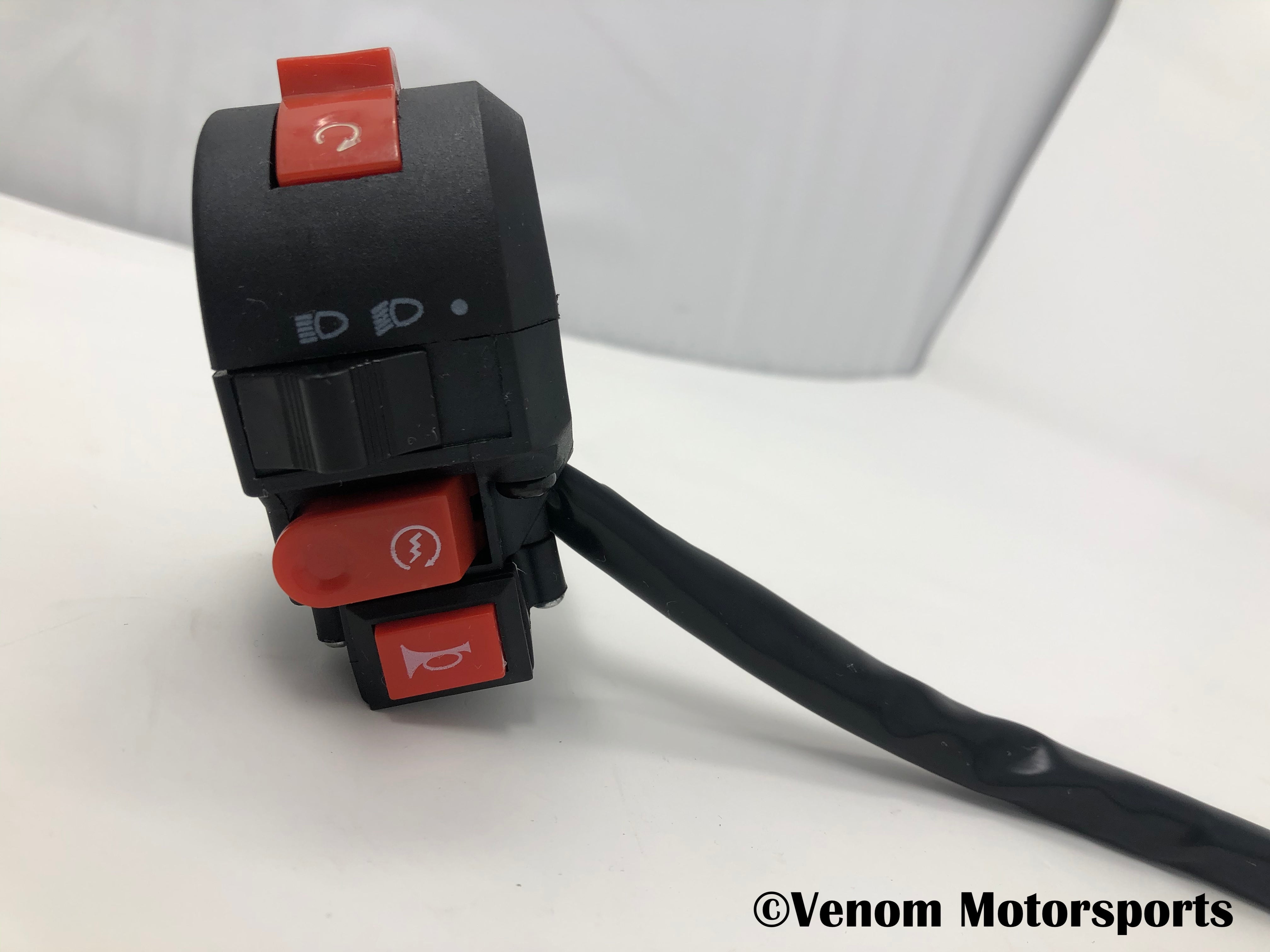 Replacement Left Side Control Switch for Venom 125cc ATV Parts - Compatible with 125cc ATV Models - Perfect for Off-Road Riding & Maintenance Repairs