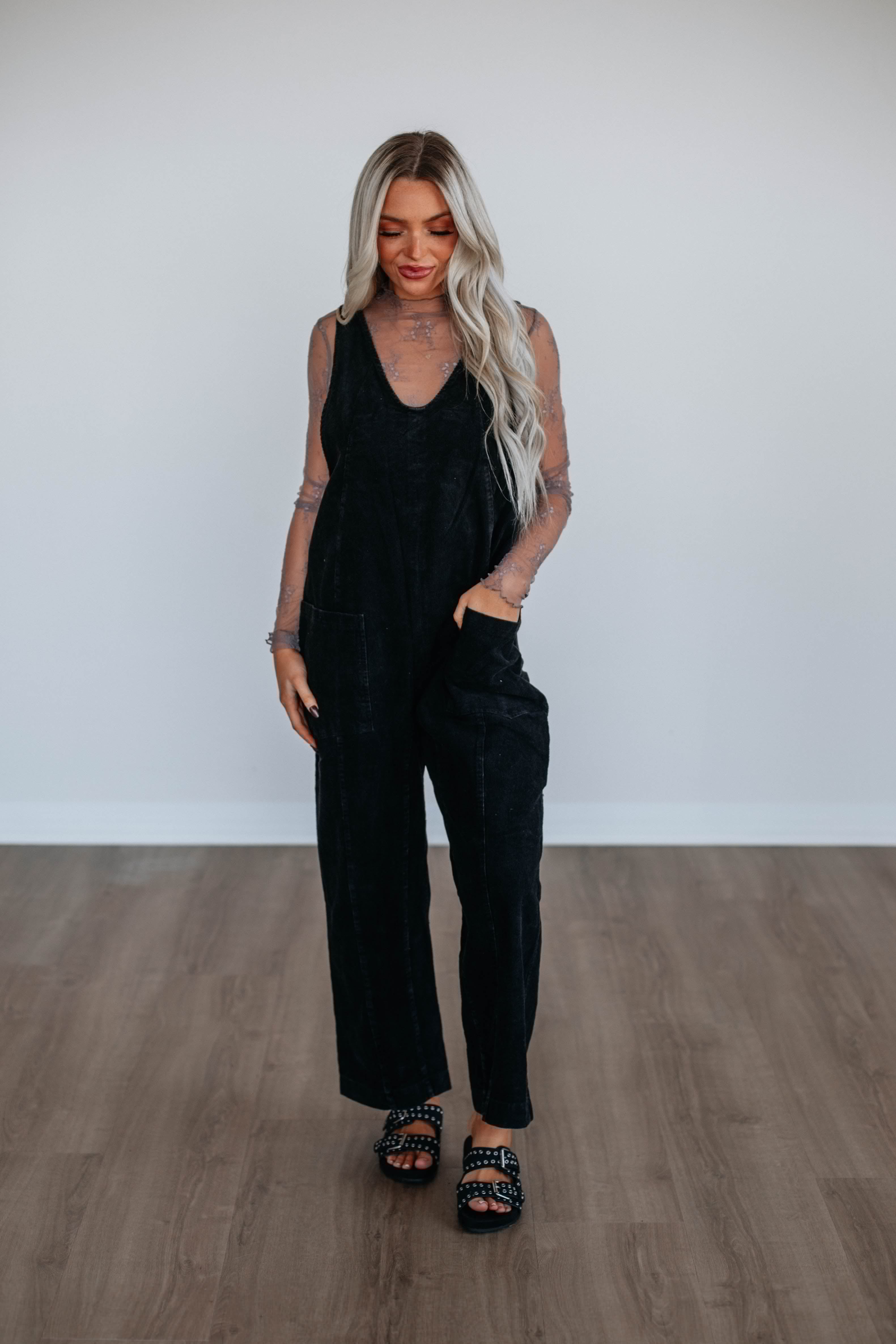 Coleman Corduroy Overalls for Men & Women - Durable Black Denim Bib Overalls - Workwear, Farming, Outdoor Activities