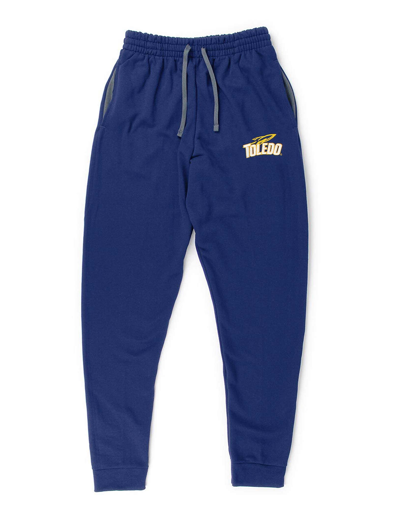 B Wear Sportswear University of Toledo Rockets Embroidered Logo Jogger Sweatpants for Men & Women - Comfortable Athletic Pants for Gym, Running, and Casual Wear