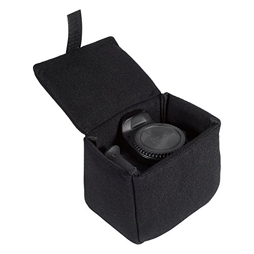 **Shockproof Foldable Camera Bag Insert - Padded Protective Case for DSLR & Mirrorless Cameras - Travel Accessory for Photography (Black) - Perfect for Travel, Hiking & Outdoor Shoots**