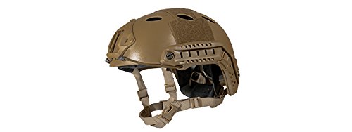 Lancer Tactical PJ Type Airsoft Paintball Tactical Fast Helmet - Lightweight Military Helmet for Airsoft, Paintball & Tactical Games - Perfect for Outdoor Combat Training & Cosplay