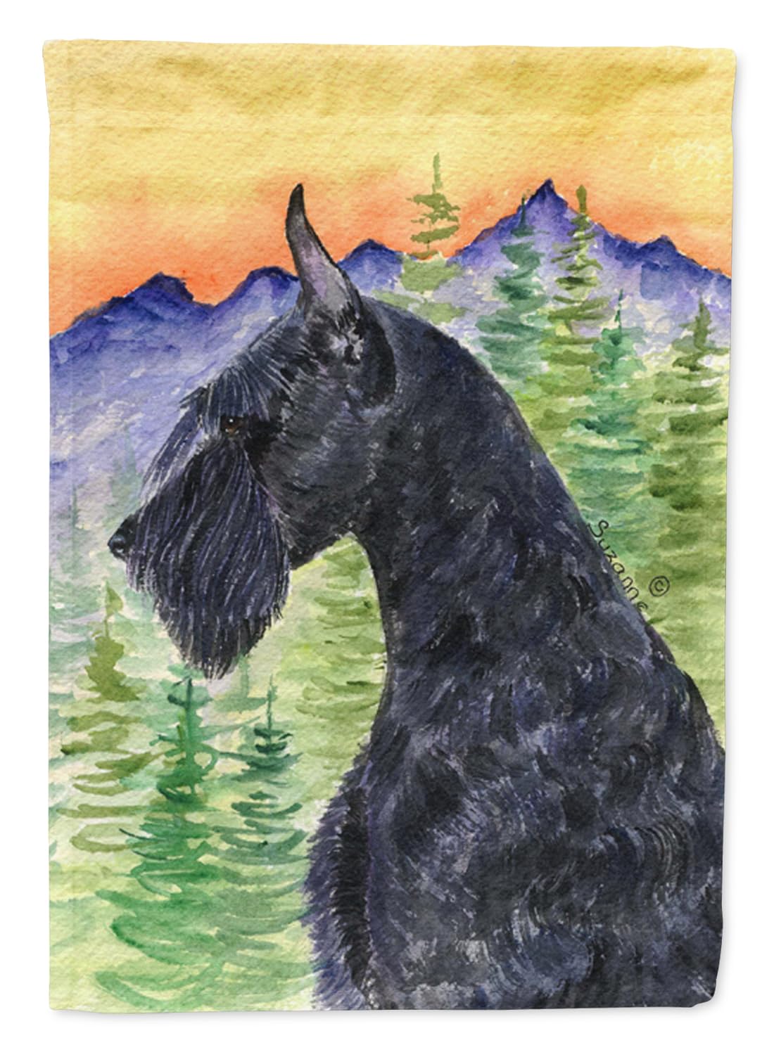 Caroline's Treasures SS8256GF Schnauzer Garden Flag - Decorative Outdoor Yard Banner for Mailbox, Patio, Flower Beds - Vibrant Multicolor Dog-Themed Artwork (Perfect for Seasonal Decor, Pet Lover Gifts & Garden Accents)
