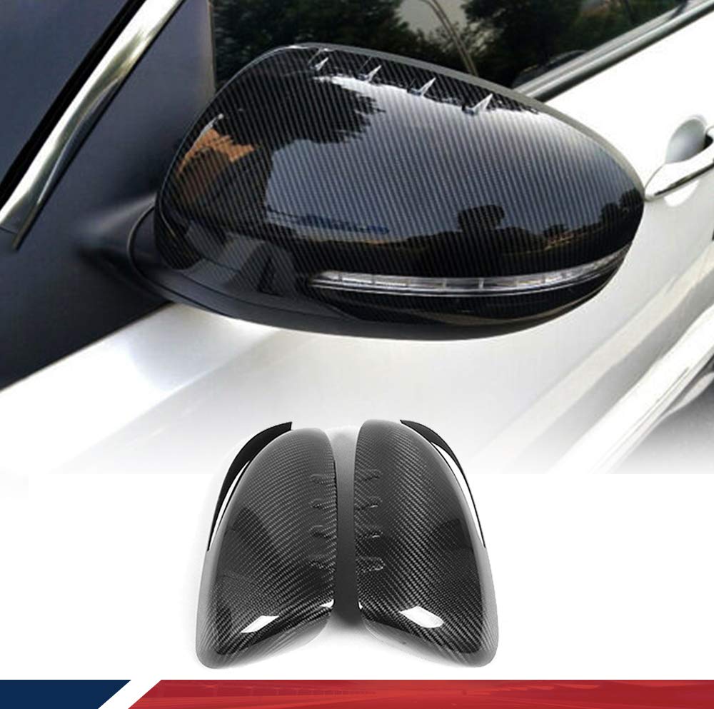 Carbon Fiber Mirror Cover for Kia Optima K5 2011-2015 - Side Door Mirror Cap Replacement - Lightweight & Durable Upgrade - Enhances Vehicle Style & Protection (Perfect for Car Enthusiasts & Custom Builds)