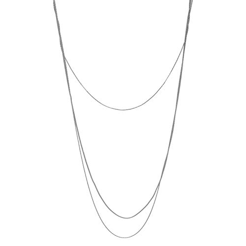 3 Simple Round Chain Silver