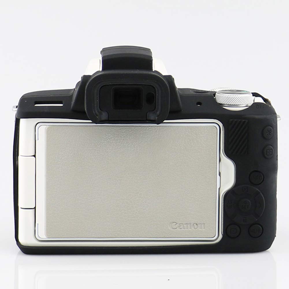 **Canon M50 Camera Case - Professional Silicone Rubber Cover, Detachable, Anti-Scratch & Shockproof Full Body Protection (Black) - Perfect for Travel, Outdoor Photography & Daily Use**