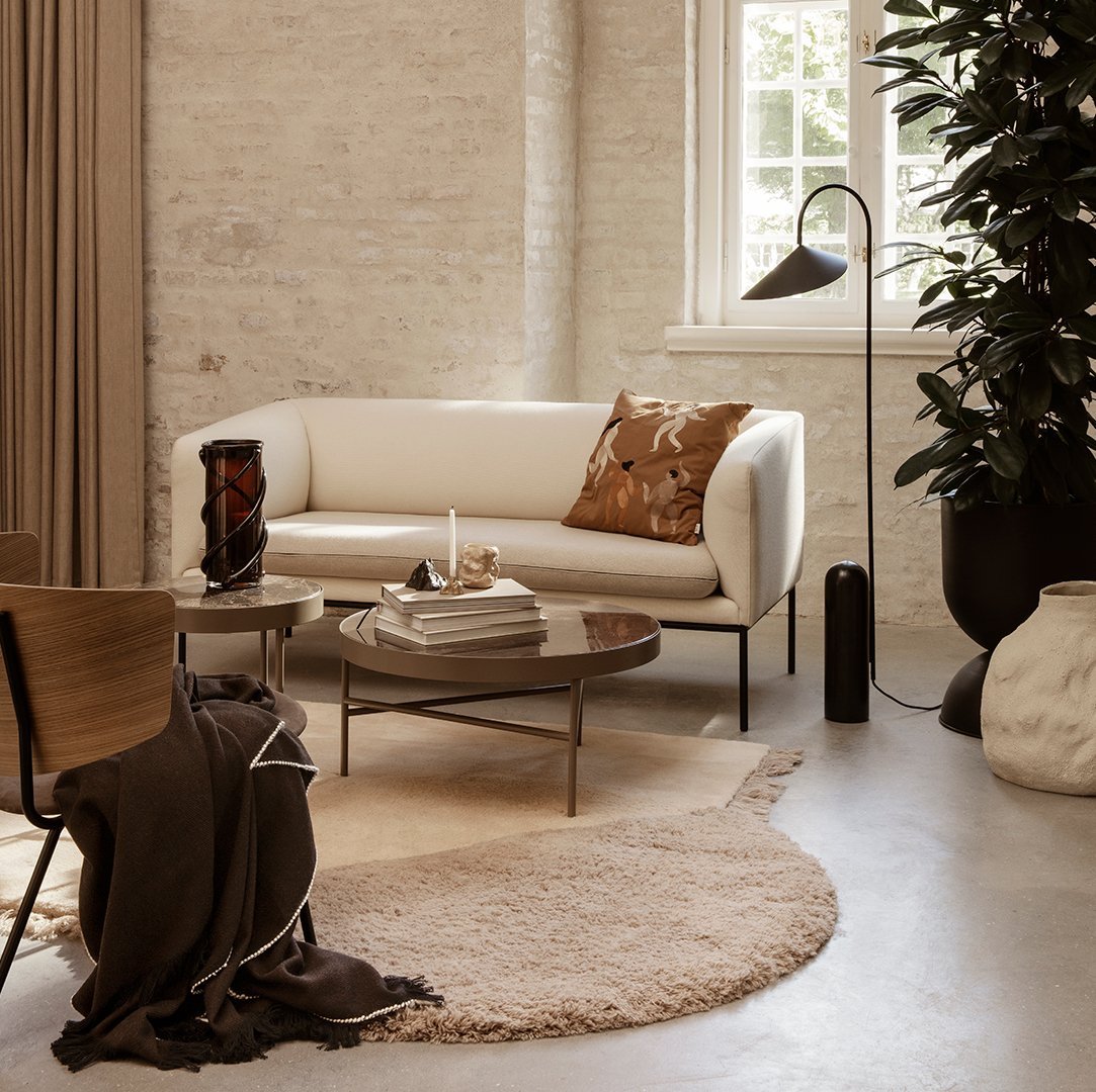 Ferm Living Arum Floor Lamp - Modern Scandinavian Design for Living Room, Bedroom & Office - Stylish Ambient Lighting for Home Decor