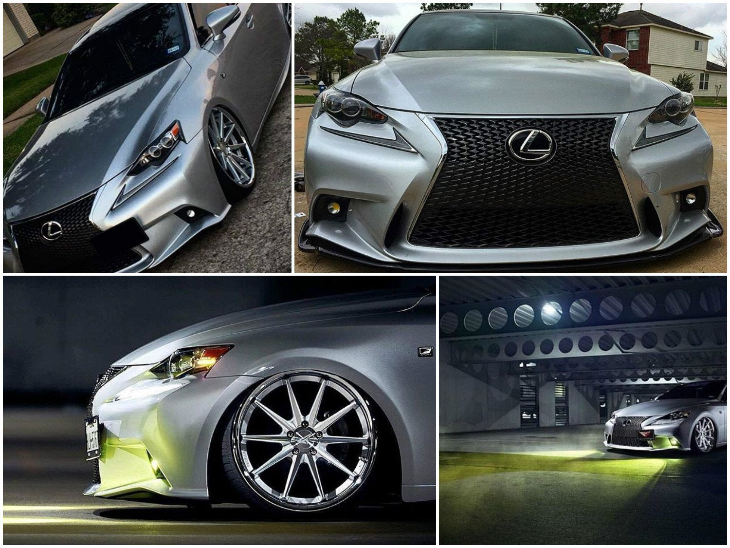 JDM 15W Projector Yellow LED Fog Light Kit - Direct Fit for 2014-2016 Lexus IS F Sport | Enhanced Visibility for Night Driving & Foggy Conditions