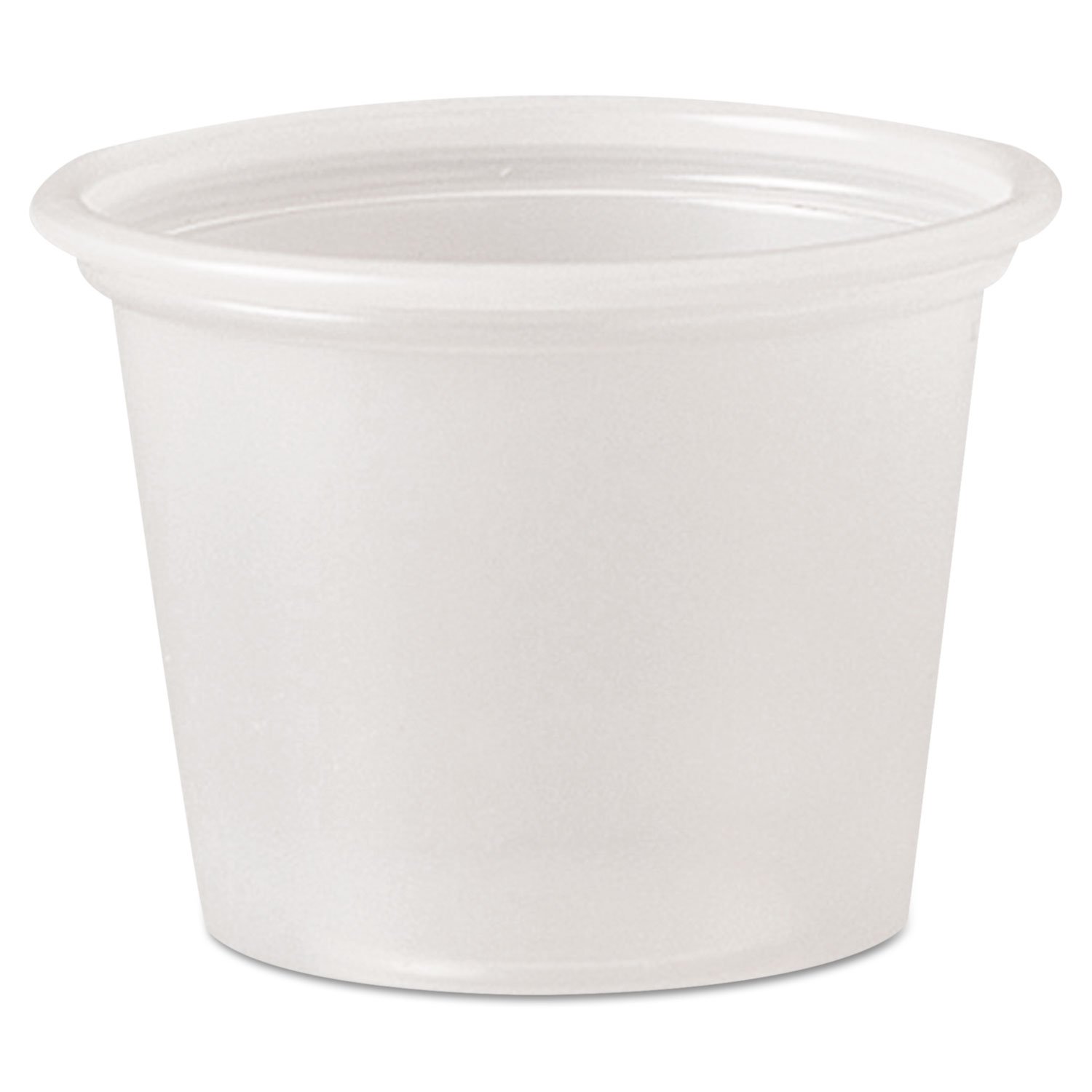 SOLO DCCP100N 1 oz Translucent Polystyrene Portion Cups - 2500/Carton - Perfect for Food Service, Catering & Takeout Containers
