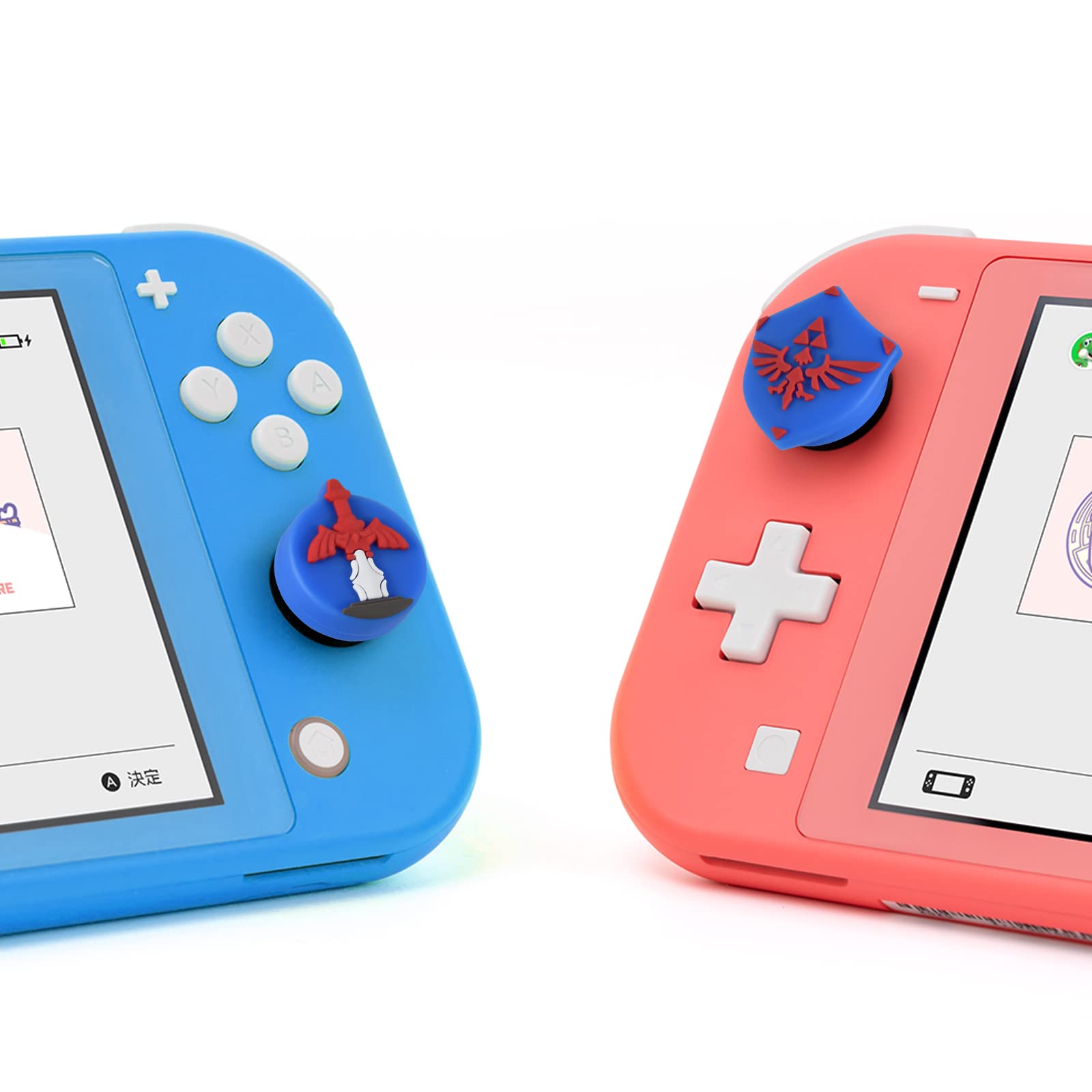 DLseego Thumb Grip Cover for Nintendo Switch/Switch Lite/OLED - Anti-Slip Silicone Joystick Cap Compatible with Joy-Con Controllers (Blue) | Ergonomic Design for Enhanced Gaming Comfort & Precision