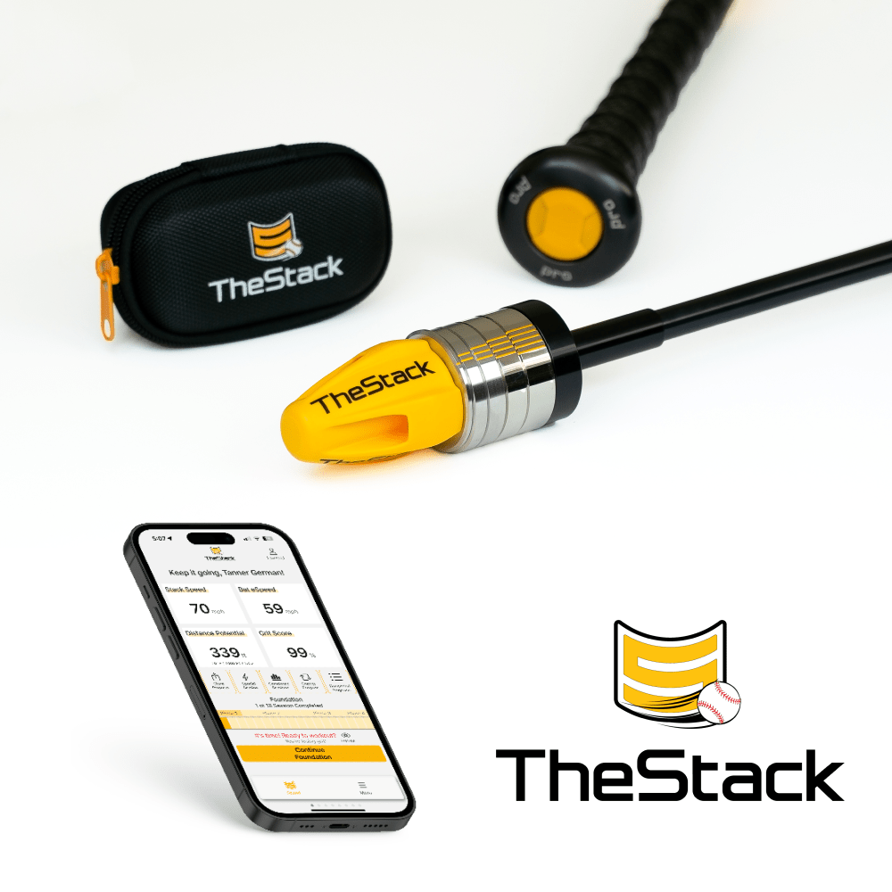 TheStack Bat with Integrated Speed Sensor & Award-Winning App | Baseball Training Equipment for Swing Analysis & Performance Tracking | Perfect for Coaches, Players & Baseball Enthusiasts
