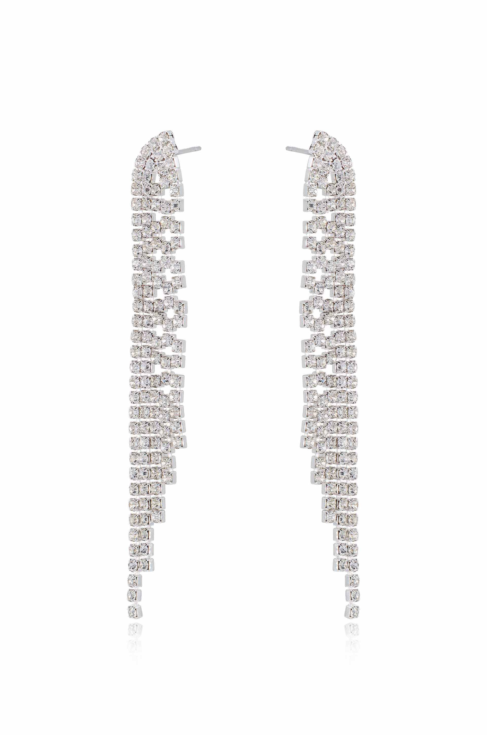 Elegant Champagne Gold Dangle Earrings for Women - Perfect for Evening Parties, Weddings & Special Occasions
