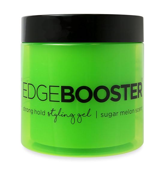 Edge Booster Styling Gel 2-Pack (16.9 oz Each) - Sugar Melon & Coconut Banana Scent for Natural Hair Care | Perfect for Defining Curls, Taming Edges & Styling Natural Hair