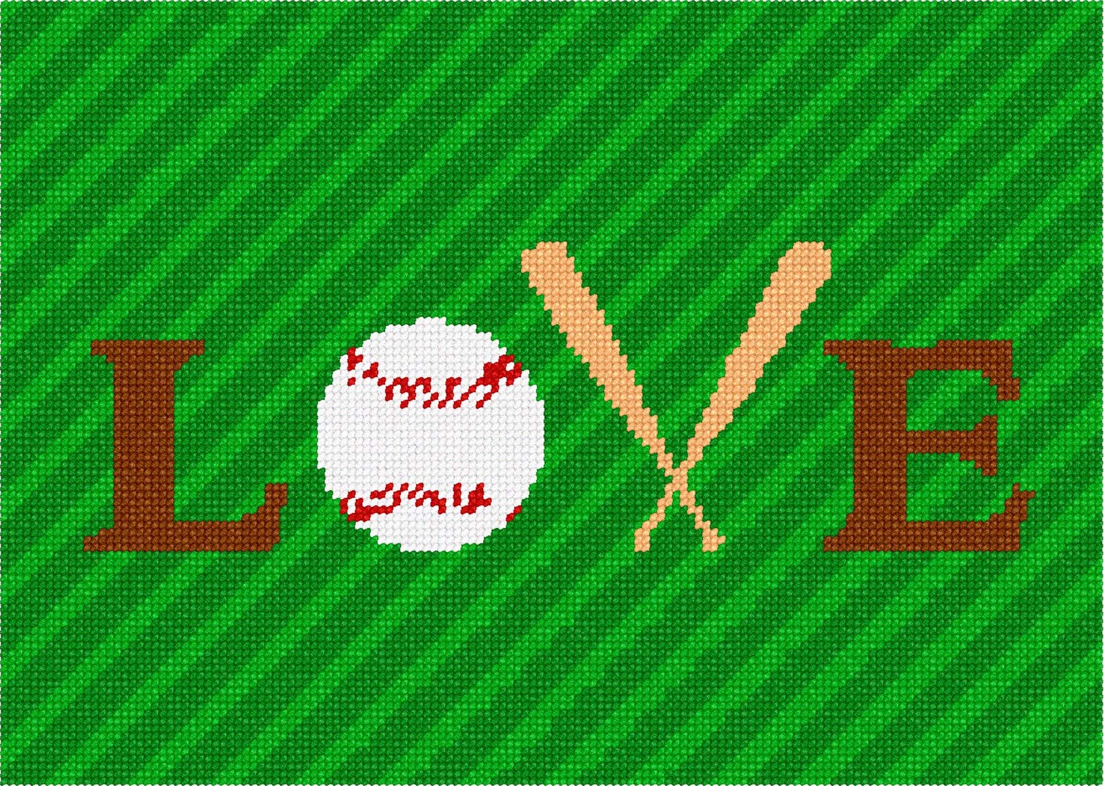 Pepita Needlepoint Kit: Love Baseball Design - 11