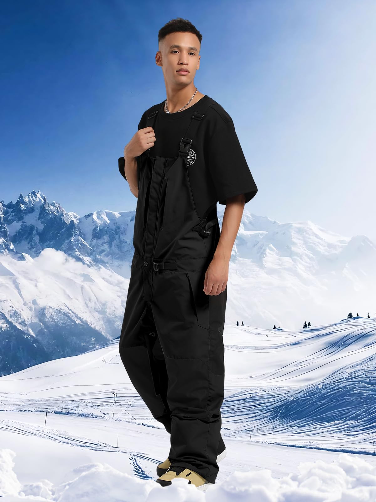 Men's & Women's Insulated Waterproof Snowboard Bibs - Breathable Ski Pants Overalls for Winter Sports & Outdoor Activities - Perfect for Skiing, Snowboarding & Cold Weather Adventures