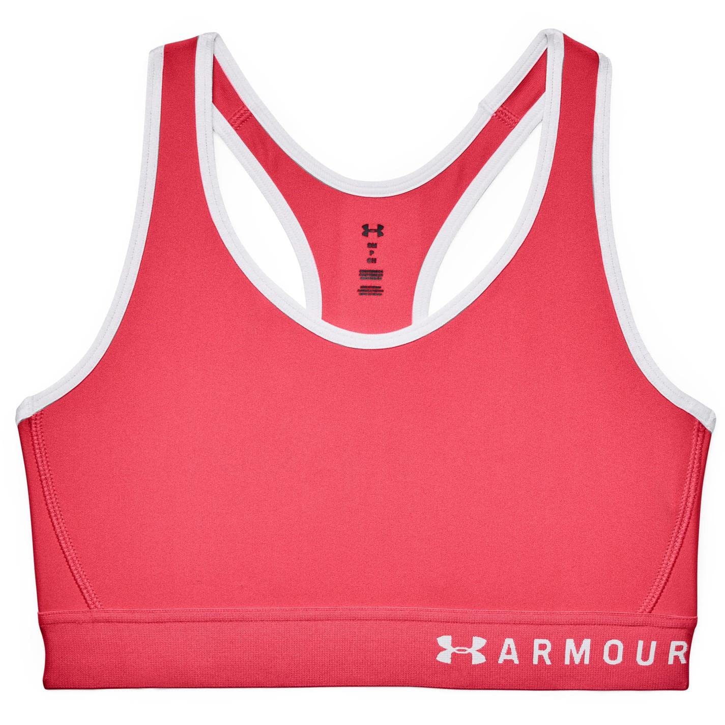 Under Armour Women's Mid Keyhole Sports Bra - Breathable Workout Top for Running, Yoga & Gym - High Support Athletic Bra for Active Women