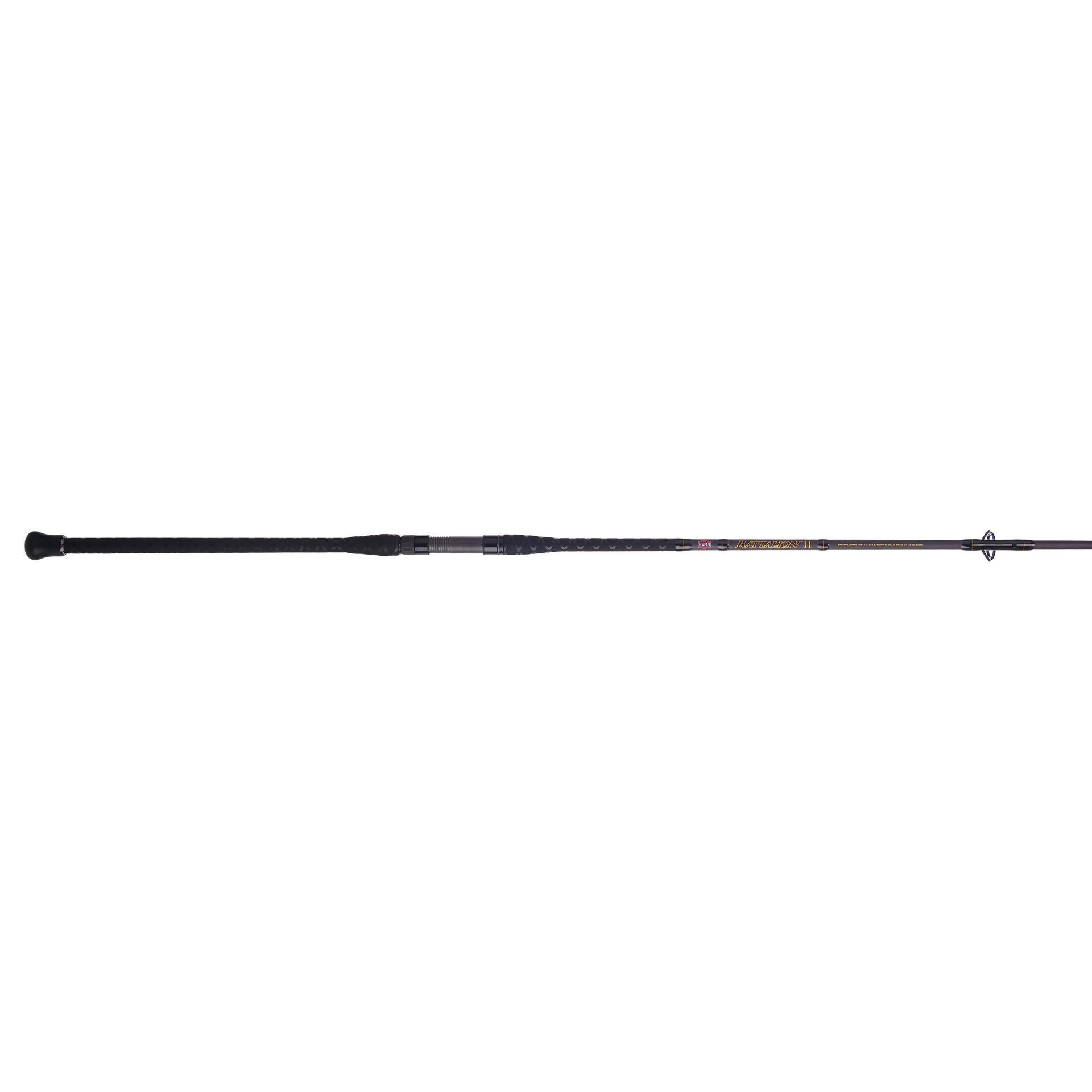 Battalion™ II Spinning Fishing Rod - Lightweight Graphite Freshwater & Saltwater Fishing Pole for Bass, Trout, and Walleye - Perfect for Shore Fishing, Boat Angling, and Kayak Adventures