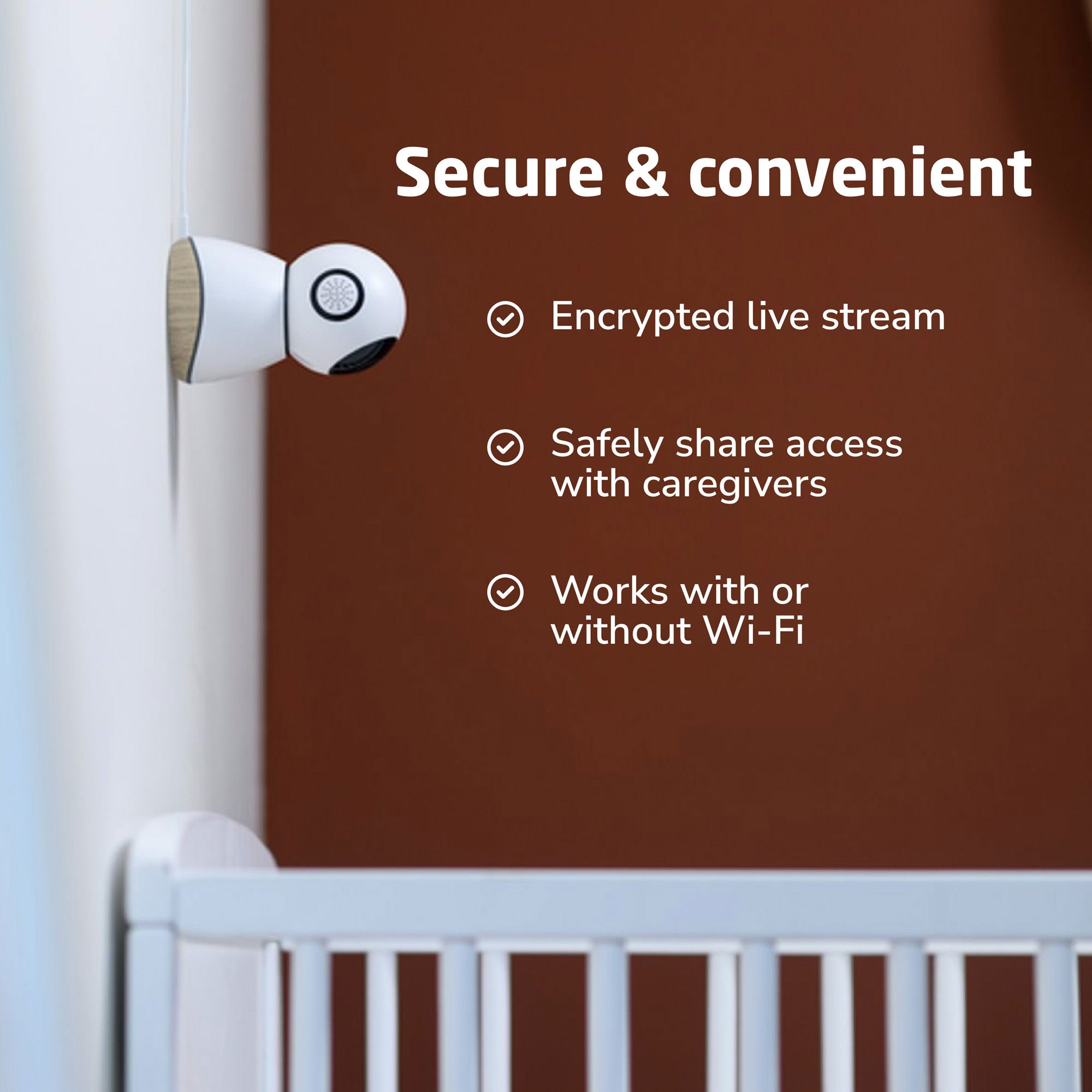 Maxi Cosi See Pro Baby Monitor with HD Video, Night Vision & Two-Way Audio - Ideal for Nursery, Travel & Home Use