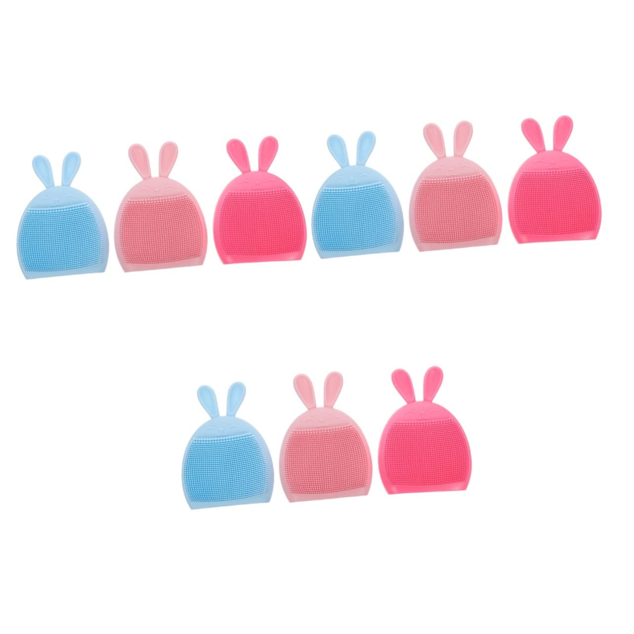 FRCOLOR 9 Pcs Silicone Face & Body Brush for Kids Bath & Shower