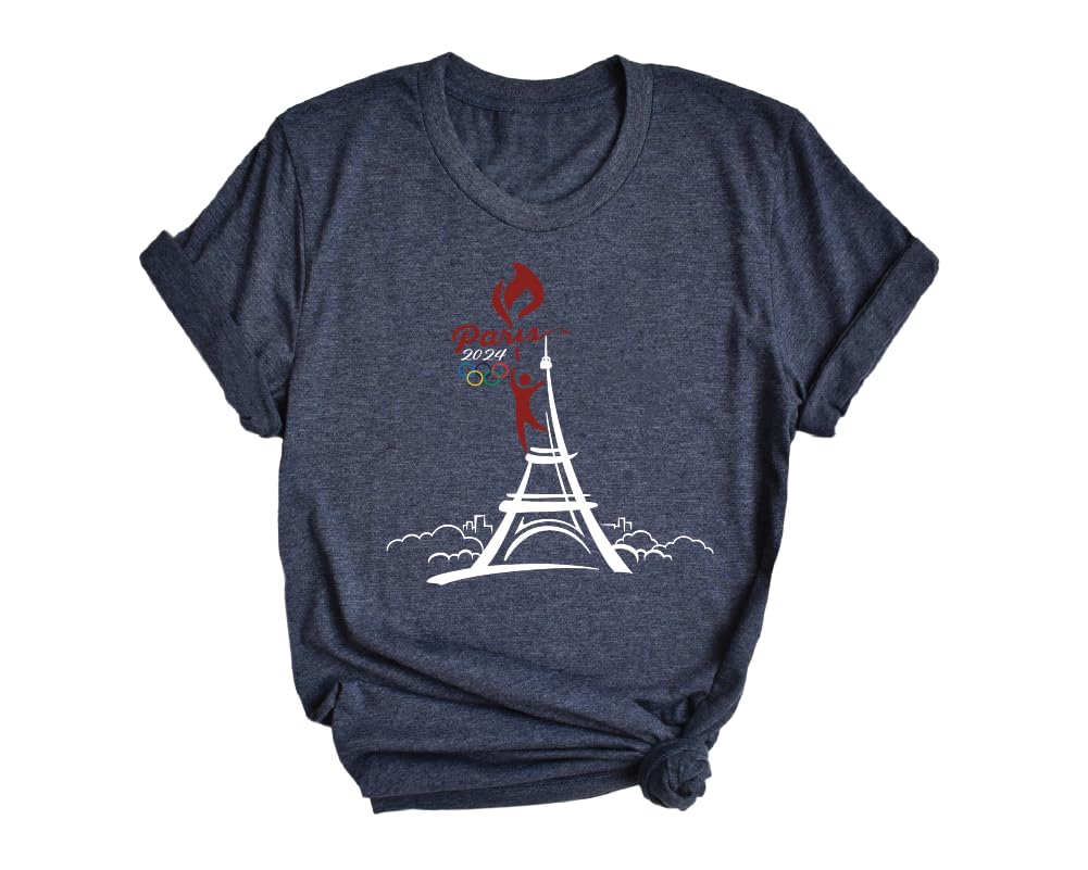 2024 Paris Olympics T-Shirt - Official Inspired Design, France Olympic Games Souvenir & Travel Gift - Perfect for Fans, Athletes & Sports Enthusiasts