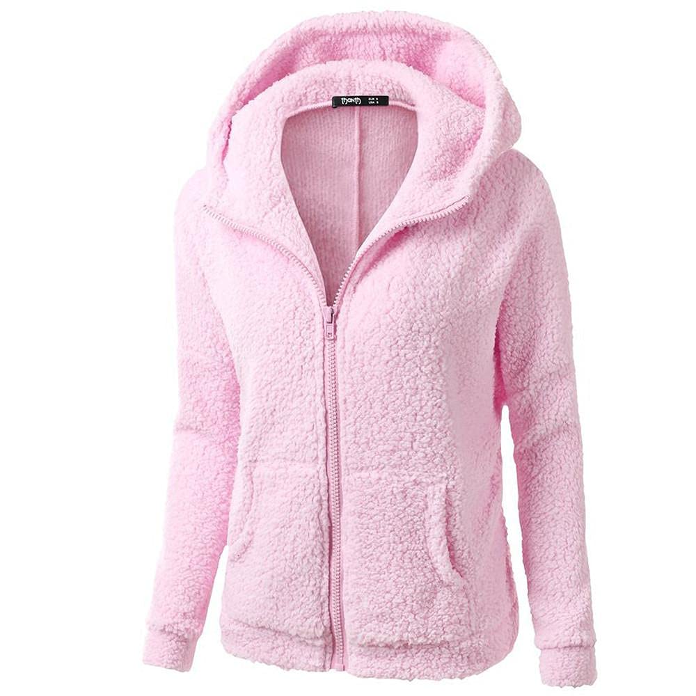 Women's Winter Coats & Fleece Hoodies - Soft Long Sleeve Warm Sweatshirt for Casual Wear | Cozy Outerwear for Cold Weather, Outdoor Activities & Daily Commute