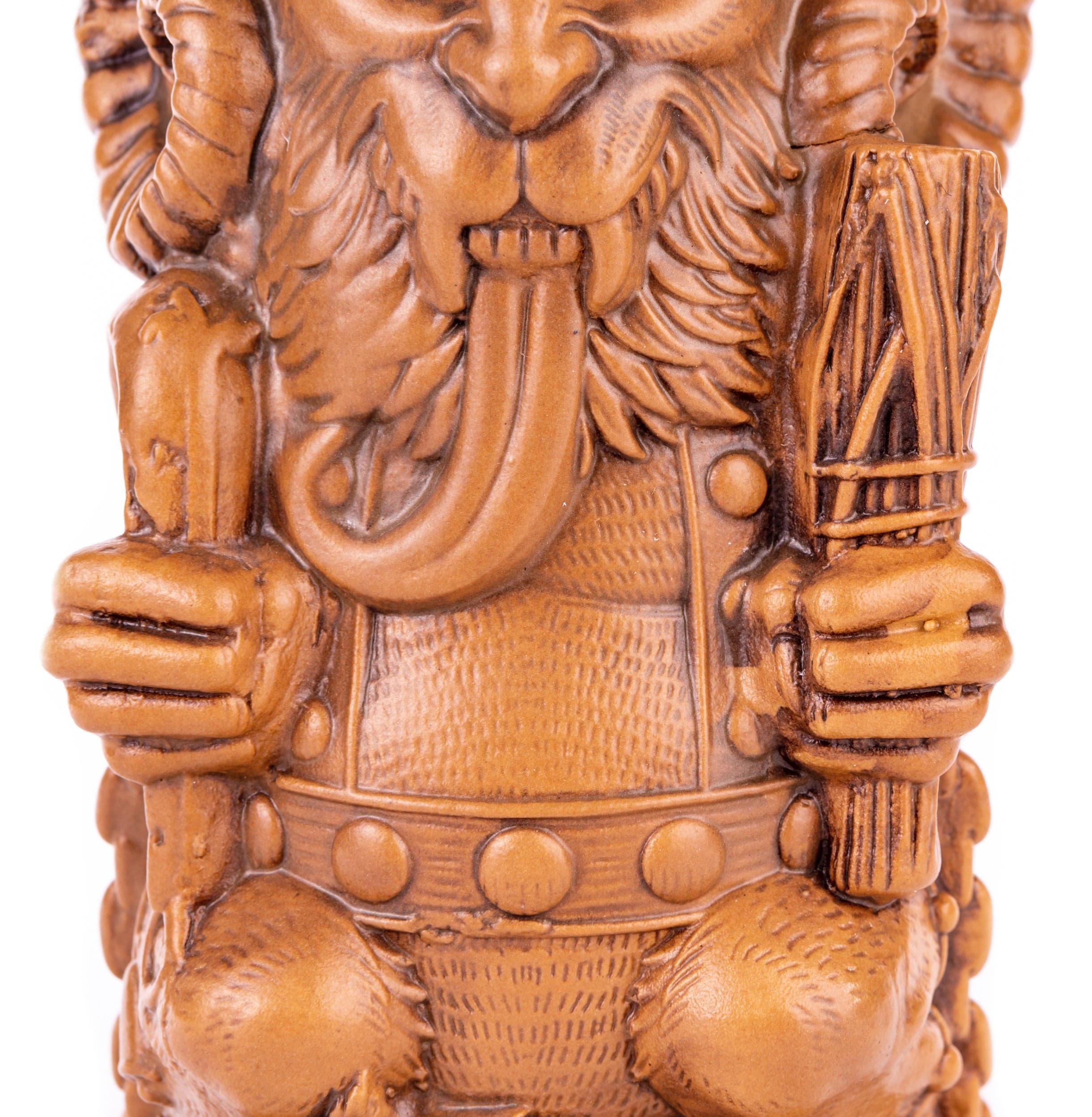 Krampus Designer Series Tiki Mug - Nutmeg Variant | Handcrafted Ceramic Halloween & Christmas Collectible | Perfect for Holiday Parties, Themed Decor & Gift Giving