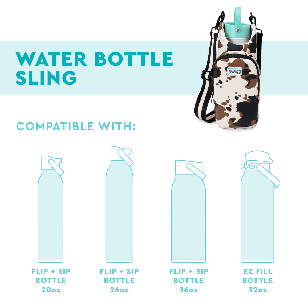Hey Mister! Insulated Water Bottle Sling - Leakproof & Adjustable Strap for Hiking, Gym, Workout & Outdoor Activities