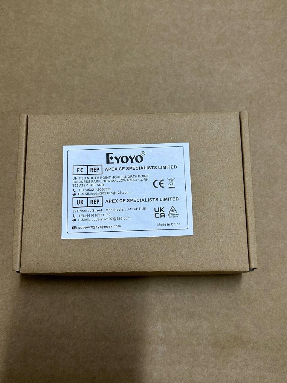Eyoyo 2D Bluetooth Wireless Barcode Scanner - Portable QR Code Reader with 2000mAh Battery & Level Indicator - Compatible with iPhone, iPad, Android - Perfect for Library Book Inventory, Retail Stores & Warehouse Management