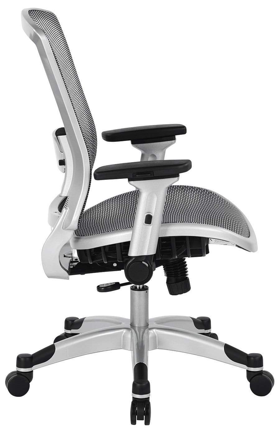 Space Seating Deluxe Ergonomic Mesh Office Chair with Adjustable Flip-Up Arms - Perfect for Home Office, Gaming & Workspace Comfort [Model 317-66C61F6]