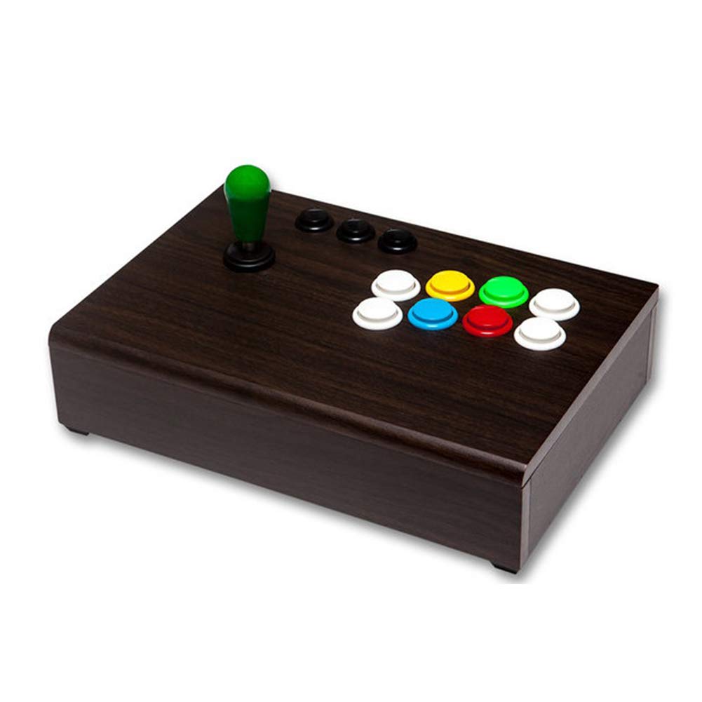 Premium MDF Arcade Joystick with Hinge Attachment - Compatible with Windows PC & PS3/PlayStation 3 - Perfect for Retro Gaming & Fighting Games