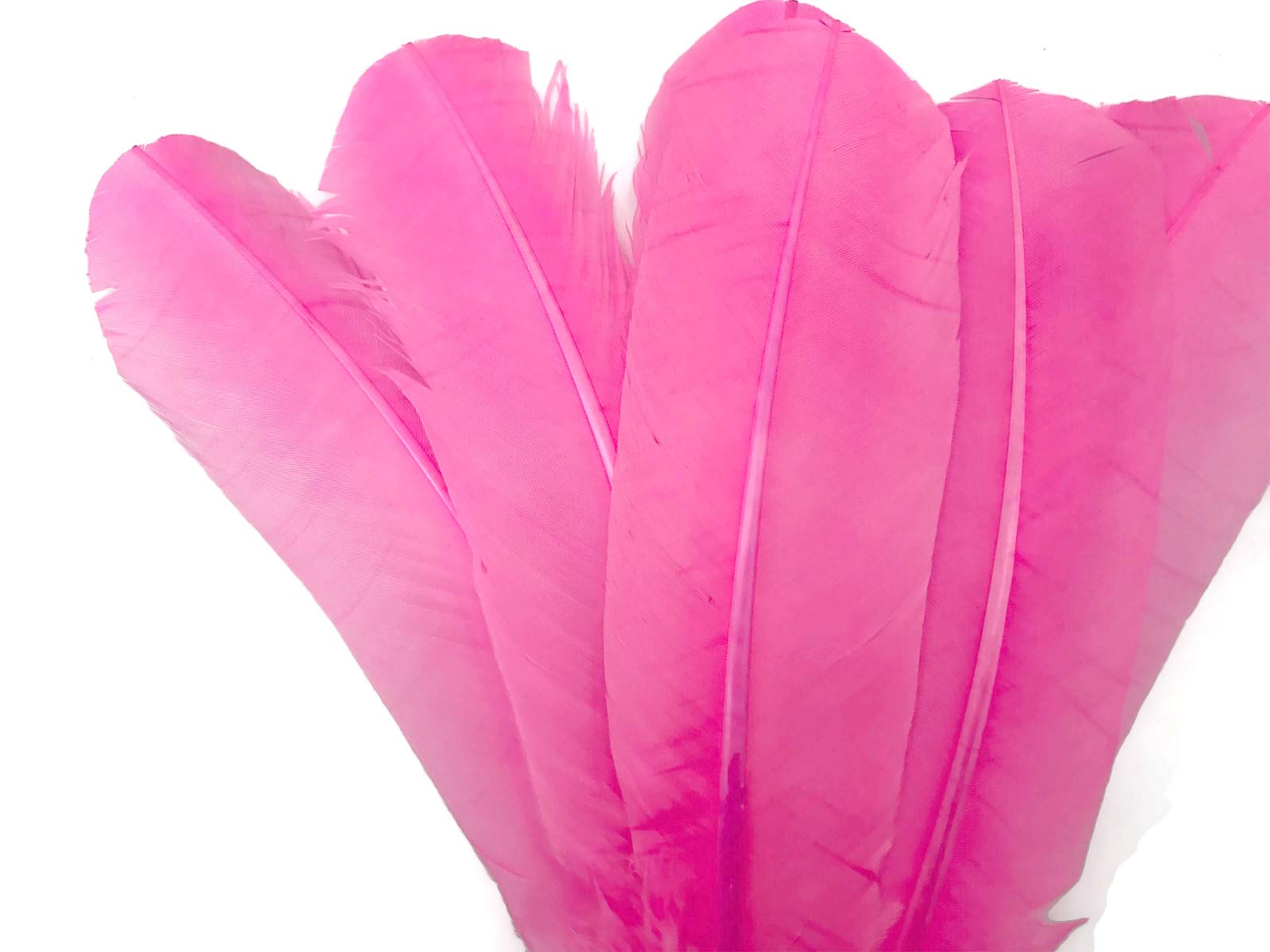 1 Lb. Pink Turkey Tom Rounds Secondary Wing Quill Feathers - Bulk Wholesale Craft Supplies for Halloween Decorations, Costume Accessories & DIY Projects | Moonlight Feather