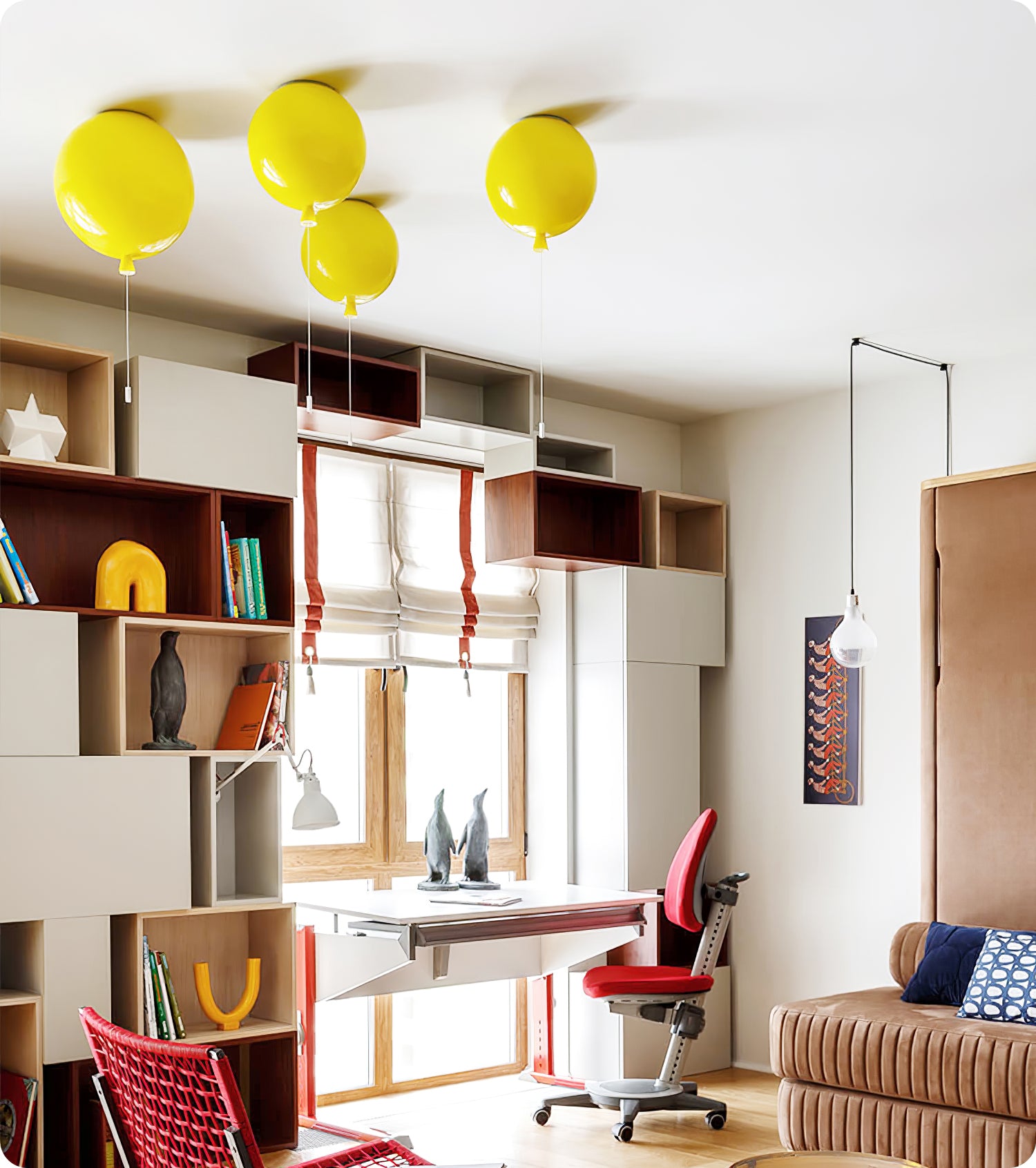 Balloon Dream Pendant Light - Modern Glass Ceiling Lamp for Dining Room, Kitchen Island & Bedroom Decor
