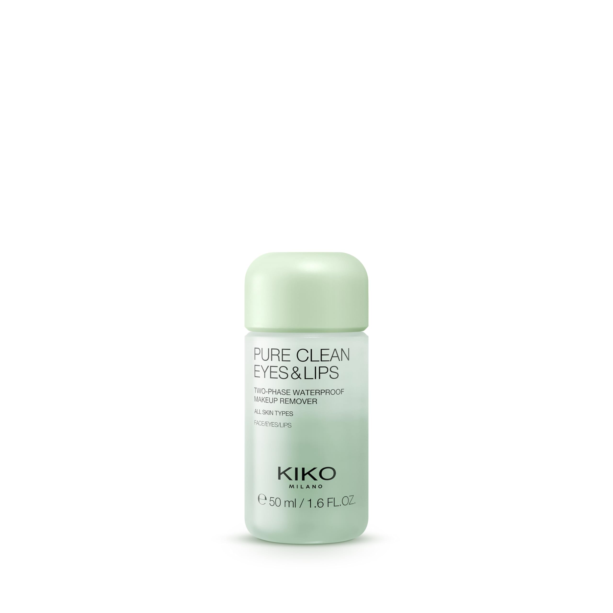 KIKO Milano Pure Clean Eyes & Lips Mini - Biphasic Makeup Remover for Eyes & Lips - Travel Size | Gentle & Effective for Sensitive Skin | Perfect for Travel & On-the-Go Makeup Removal
