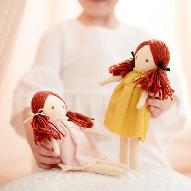 Alimrose Mini Matilda Doll - Butterscotch Brown 6