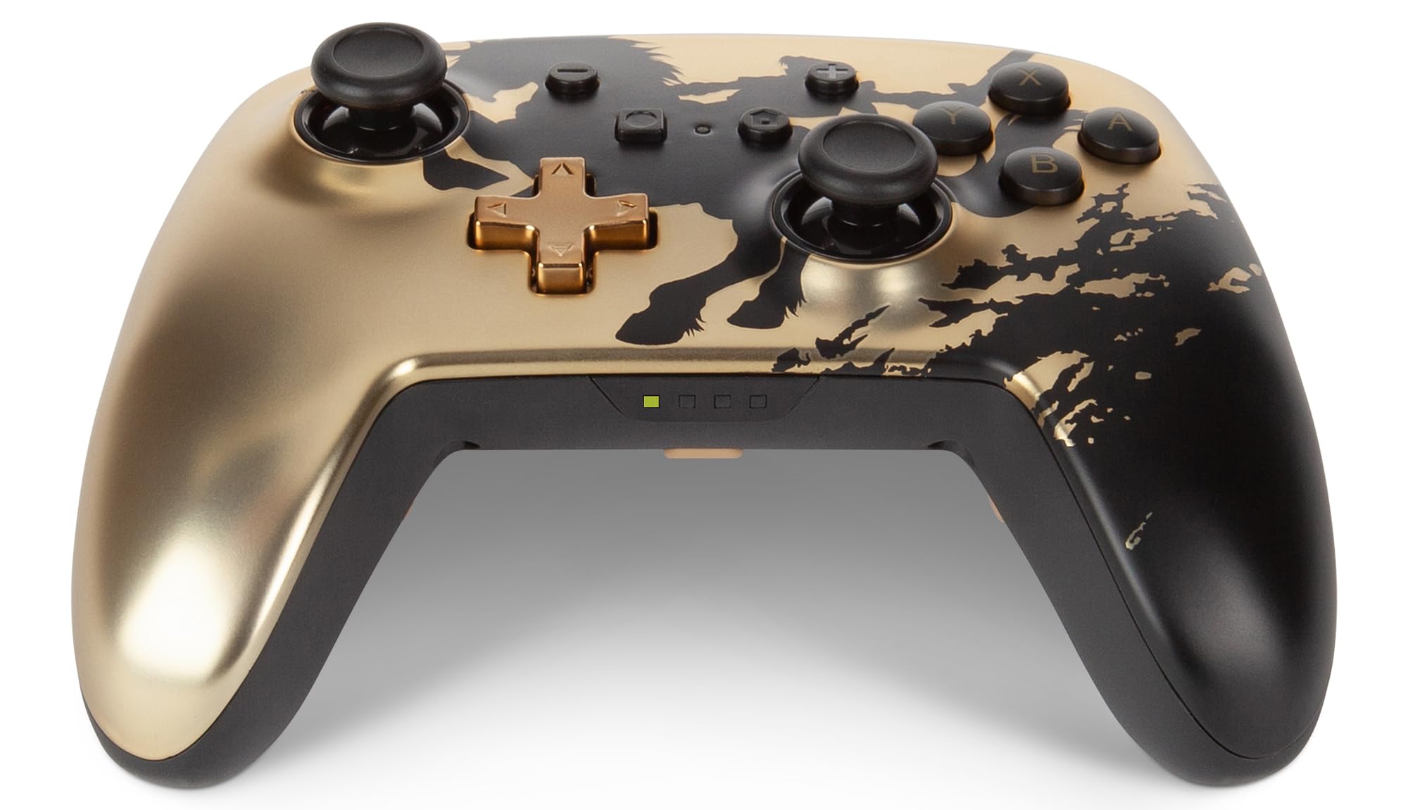 PowerA Enhanced Wireless Bluetooth Controller for Nintendo Switch - Compatible with Switch OLED & Lite Models, Gold Rider Edition | Ergonomic Gamepad for Gaming at Home or On-The-Go