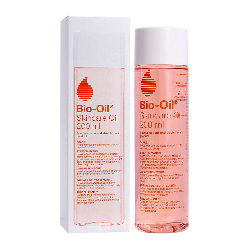 Bio Oil PurCellin Oil 200ml - Skincare for Scars, Stretch Marks & Uneven Skin Tone - Fast Absorbing, Non-Greasy Formula - Perfect for Daily Moisturizing & Post-Pregnancy Care