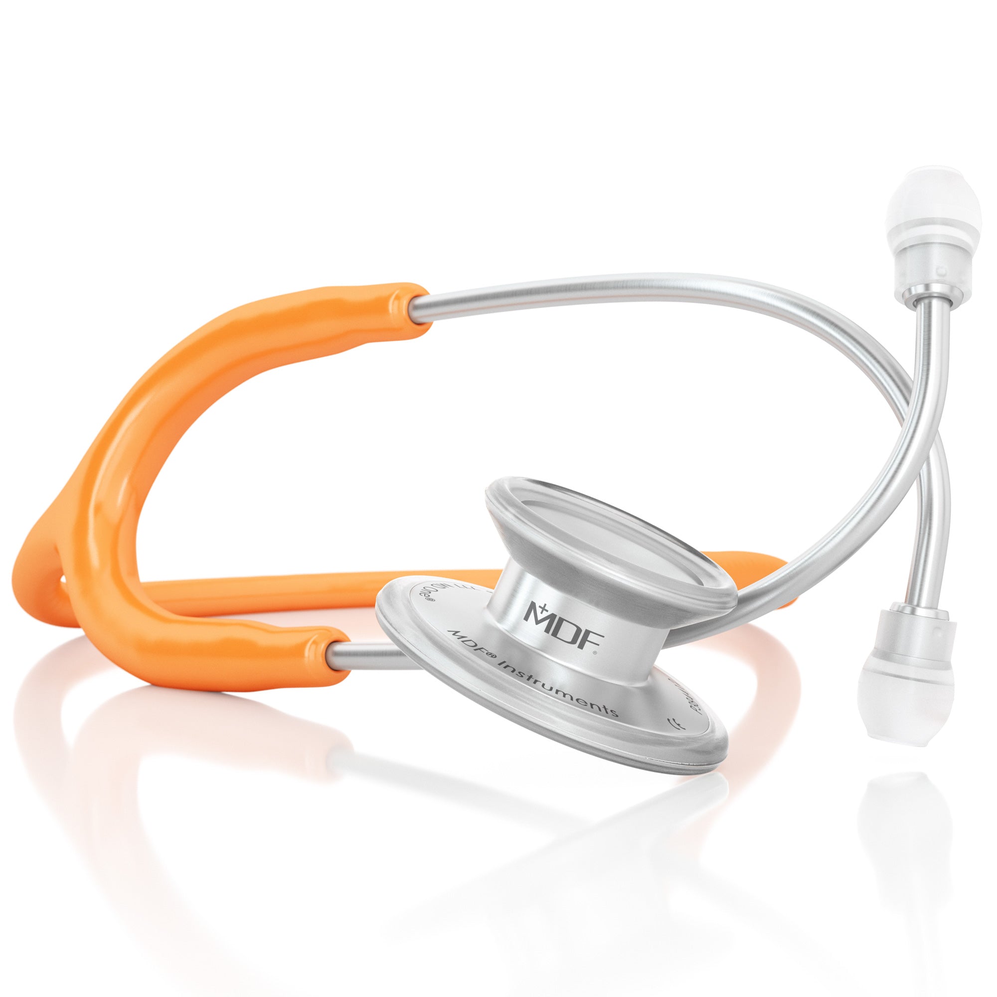 MD One® Professional Adult Stethoscope - Orange | High-Quality Medical Stethoscope for Doctors, Nurses & Healthcare Professionals | Ideal for Clinical Use, Patient Examinations & Emergency Care
