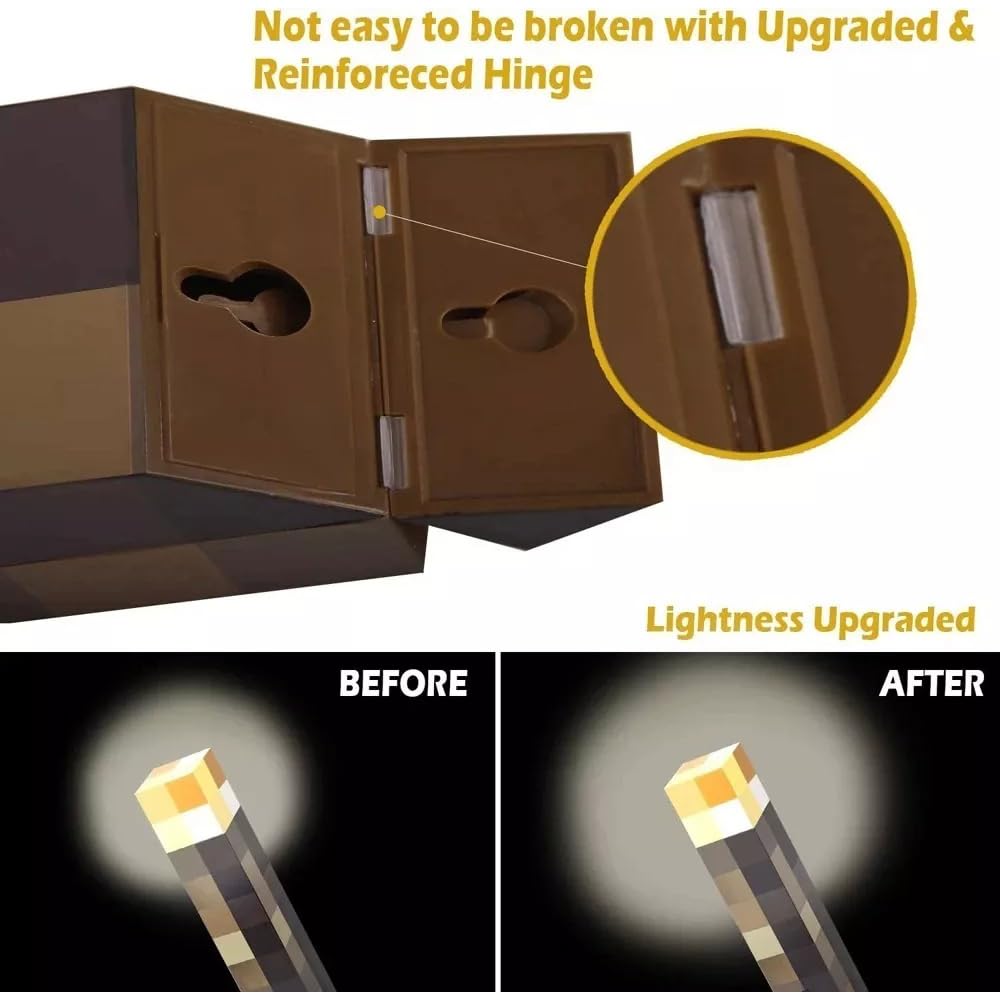 XIXIAN Rechargeable LED Torch Lamp - Wall Mountable USB Flashlight for Costume Role Play & Halloween Decor - Perfect for Cosplay, Camping, and Emergency Lighting